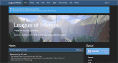 Desktop Screenshot of leagueofminers.com