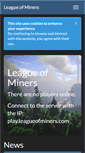 Mobile Screenshot of leagueofminers.com