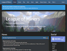 Tablet Screenshot of leagueofminers.com